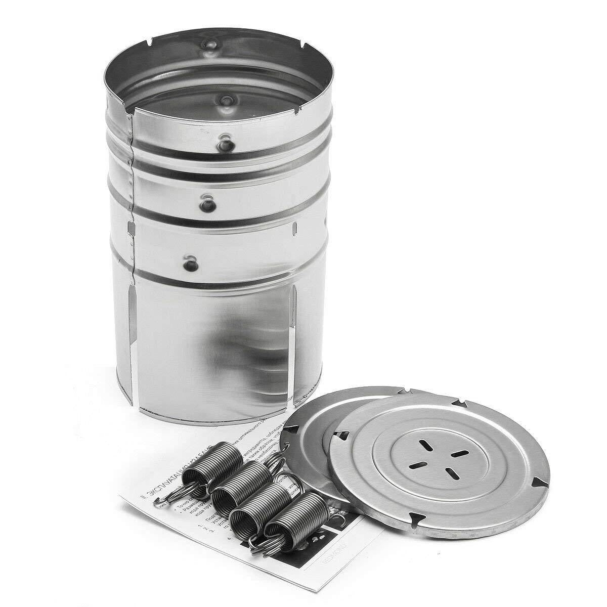 Presa din inox Flippy, pentru preparat sunca presata, cu capac, dimensiune reglabila in 3 trepte, 15 x 15 x 18 cm, argintiu-5