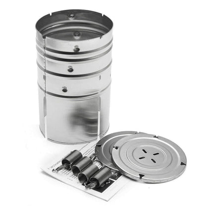 Presa din inox Flippy, pentru preparat sunca presata, cu capac, dimensiune reglabila in 3 trepte, 15 x 15 x 18 cm, argintiu-5