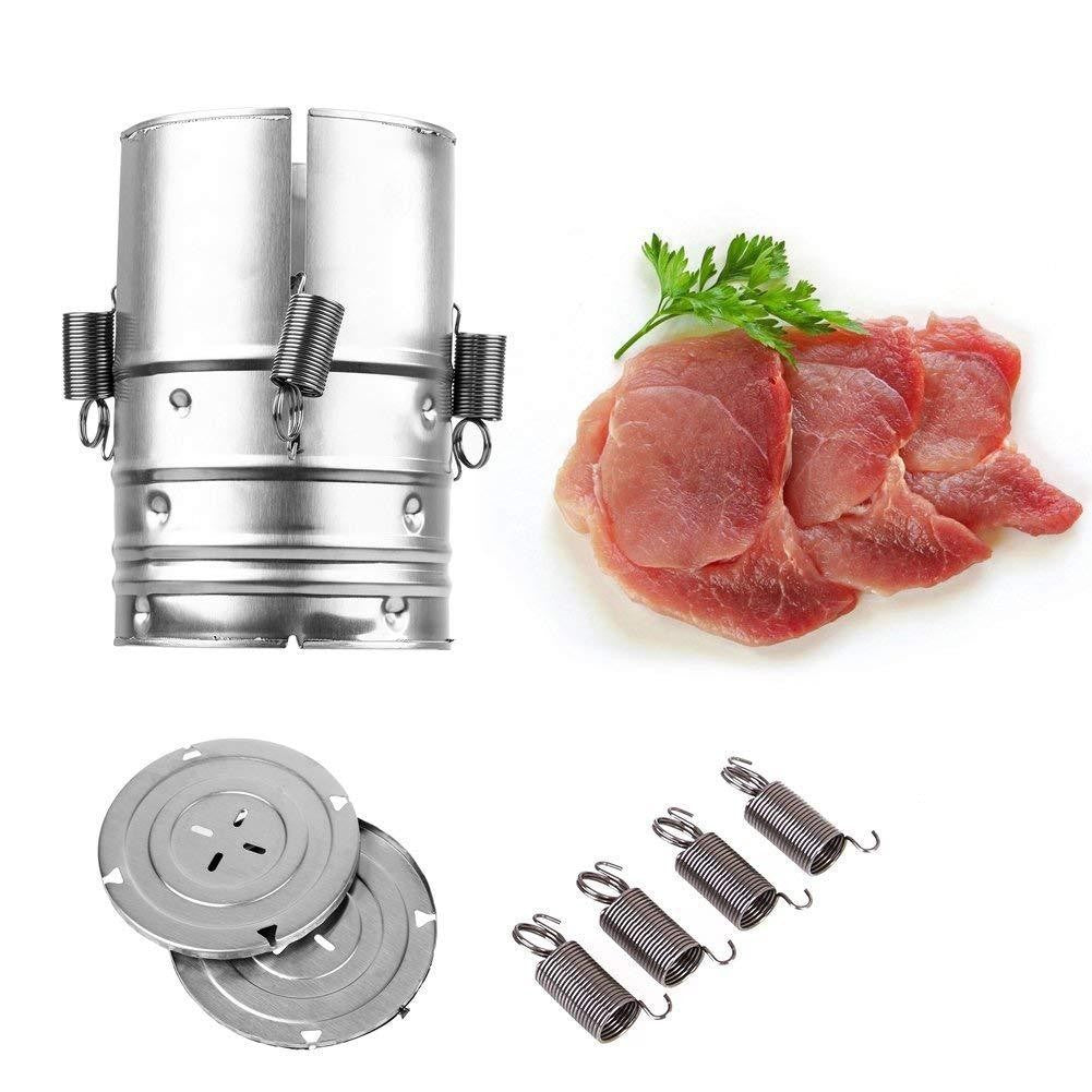 Presa din inox Flippy, pentru preparat sunca presata, cu capac, dimensiune reglabila in 3 trepte, 15 x 15 x 18 cm, argintiu-7