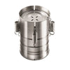 Presa din inox Flippy, pentru preparat sunca presata, cu capac, dimensiune reglabila in 3 trepte, 15 x 15 x 18 cm, argintiu-0