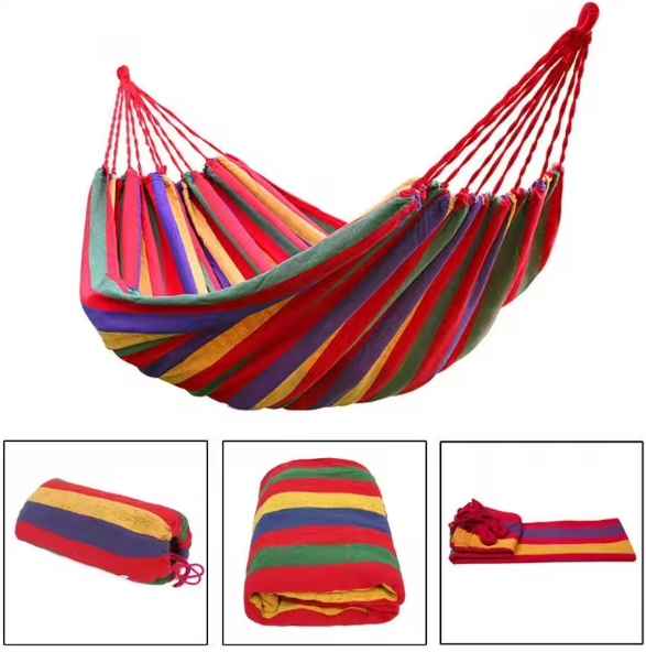 🌴 OFERTĂ SPECIALĂ – 4 x Hamac Multicolor 🌈