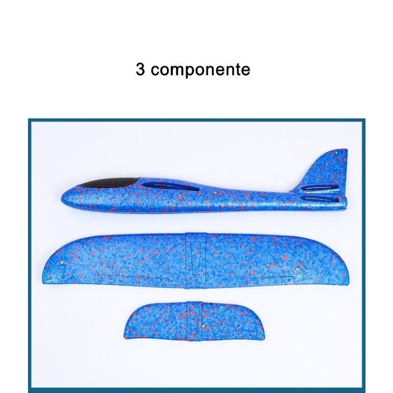 Avion planor din polistiren in punga , lungime 47 cm , Rosu , Flippy-2