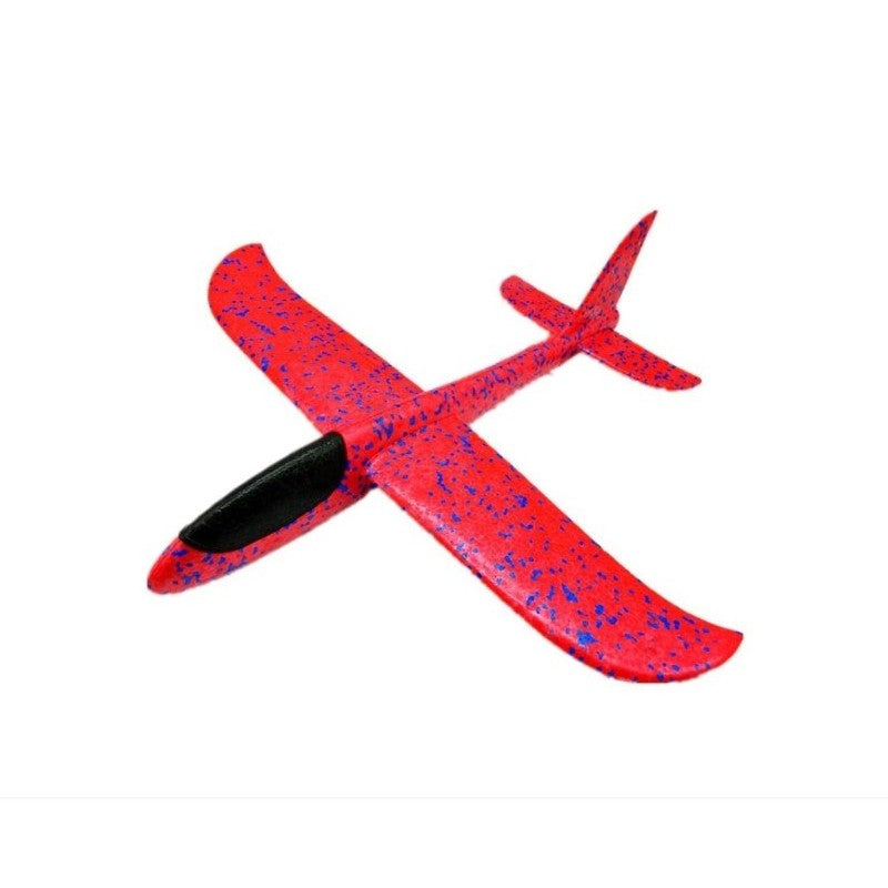 Avion planor din polistiren in punga , lungime 47 cm , Rosu , Flippy-0