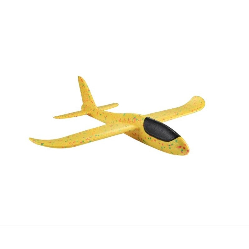 Avion planor din polistiren in punga , lungime 47 cm , Galben , Flippy-0