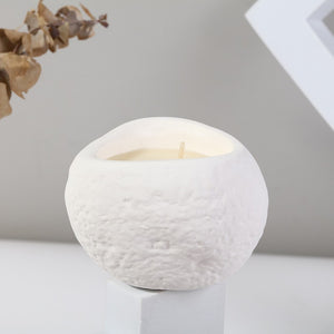 Lumanare Parfumata, Flippy, Model Abstract, Alba, Aroma de Amber Moss-0