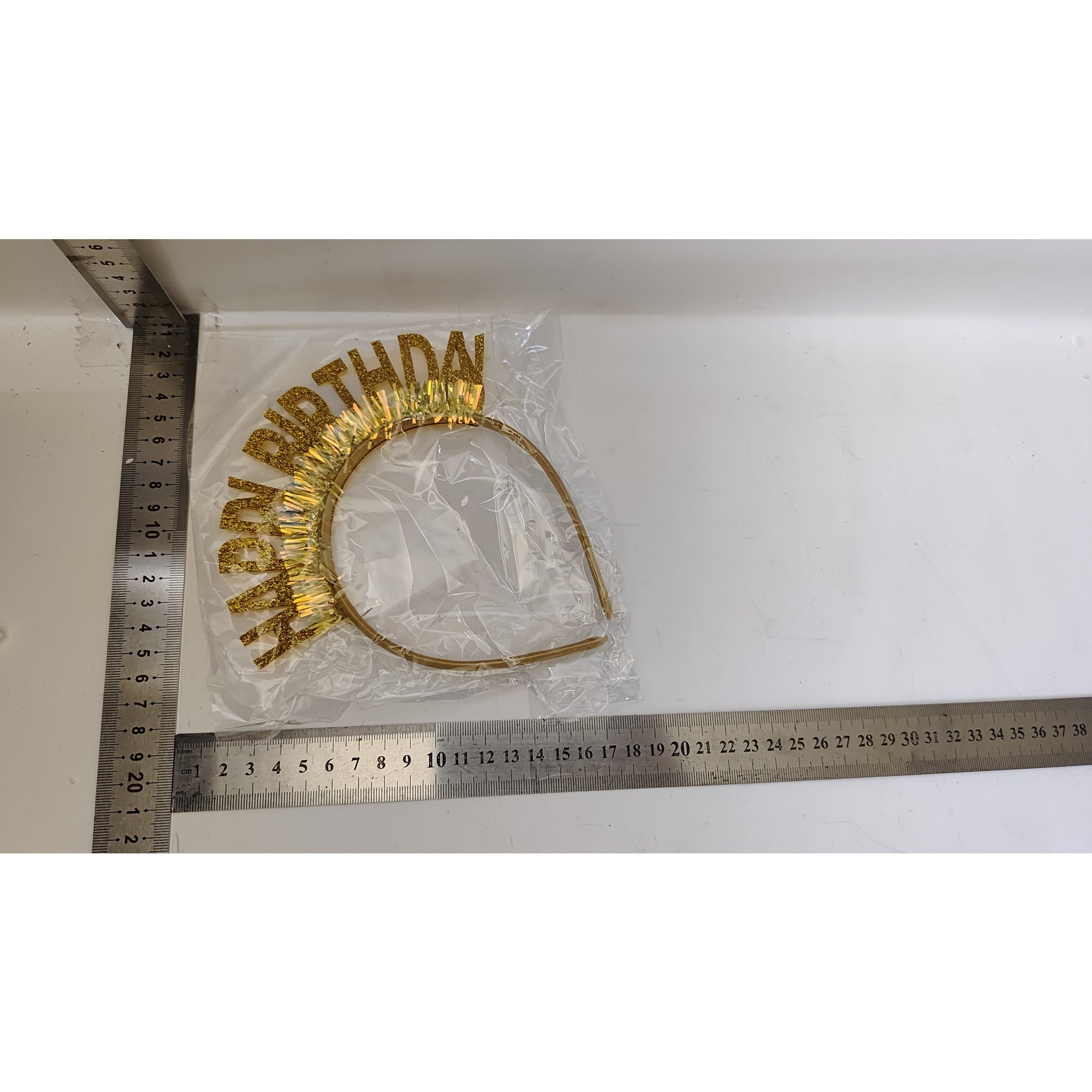 Coronita Happy Birthday Gold, Marime Universala-1