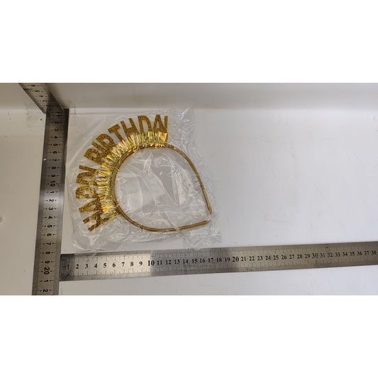 Coronita Happy Birthday Gold, Marime Universala-1