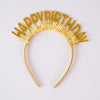 Coronita Happy Birthday Gold, Marime Universala-0