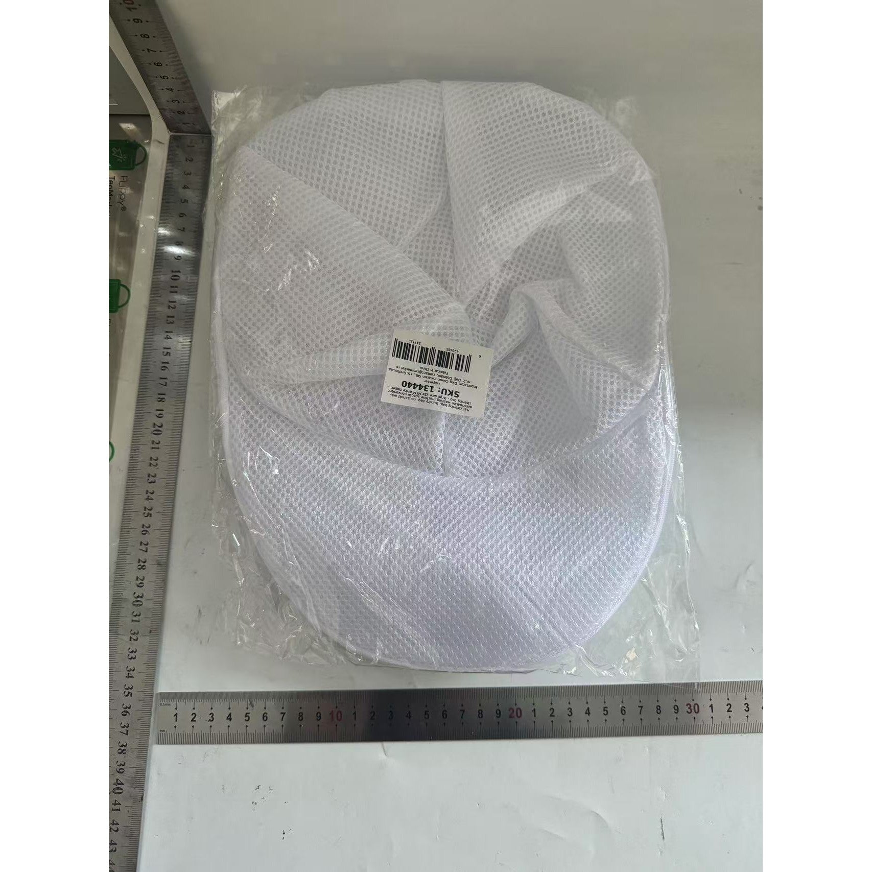 Geantă de curățare a pălăriei, geantă de rufe, mașină de spălat anti-deformare de uz casnic, Flippy, geantă specială de curățare, cu fermoar alb, de dimensiuni mari 25x34cm, nu include suport pentru pălării-1