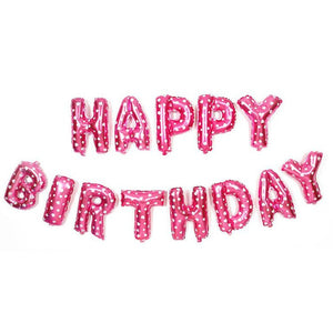 Set baloane folie Flippy, Happy Birthday, 40 cm, roz-0