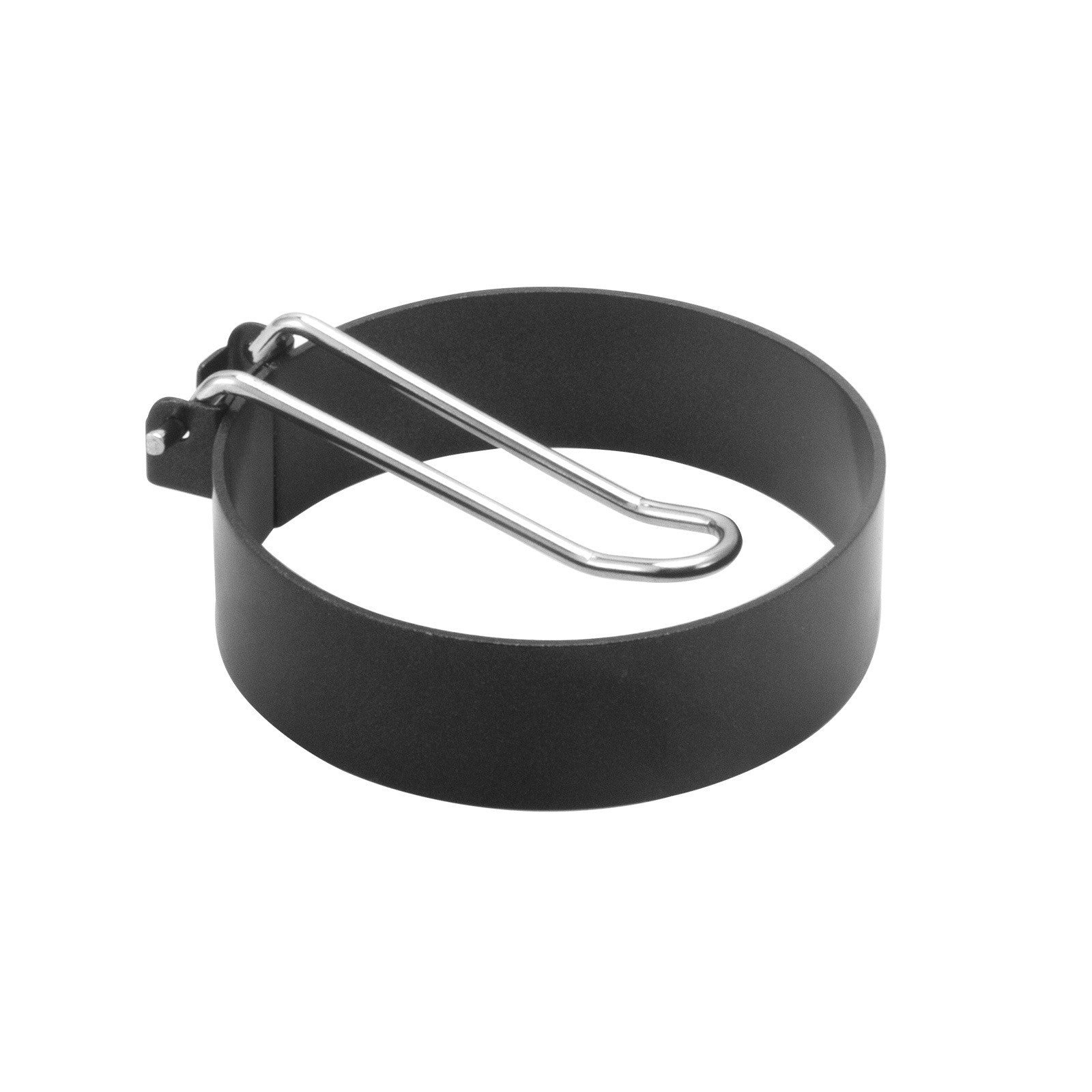 Set 4 forme pentru ou Flippy, din otel, strat antiaderent, diametru 7.5 cm, cu maner din ABS, negru-4