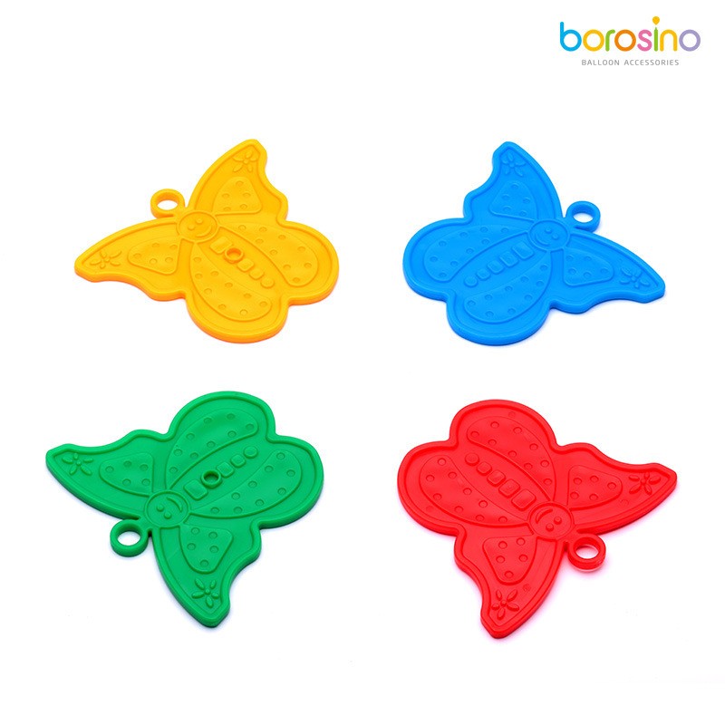 Set 4 Greutati pentru Baloanele cu Heliu, 30 grame, Plastic, Fluture-0