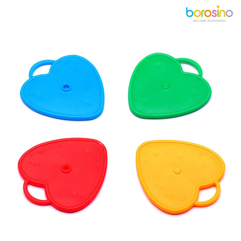Set 4 Greutati pentru Baloanele cu Heliu, 60 grame, Plastic, Inima-0