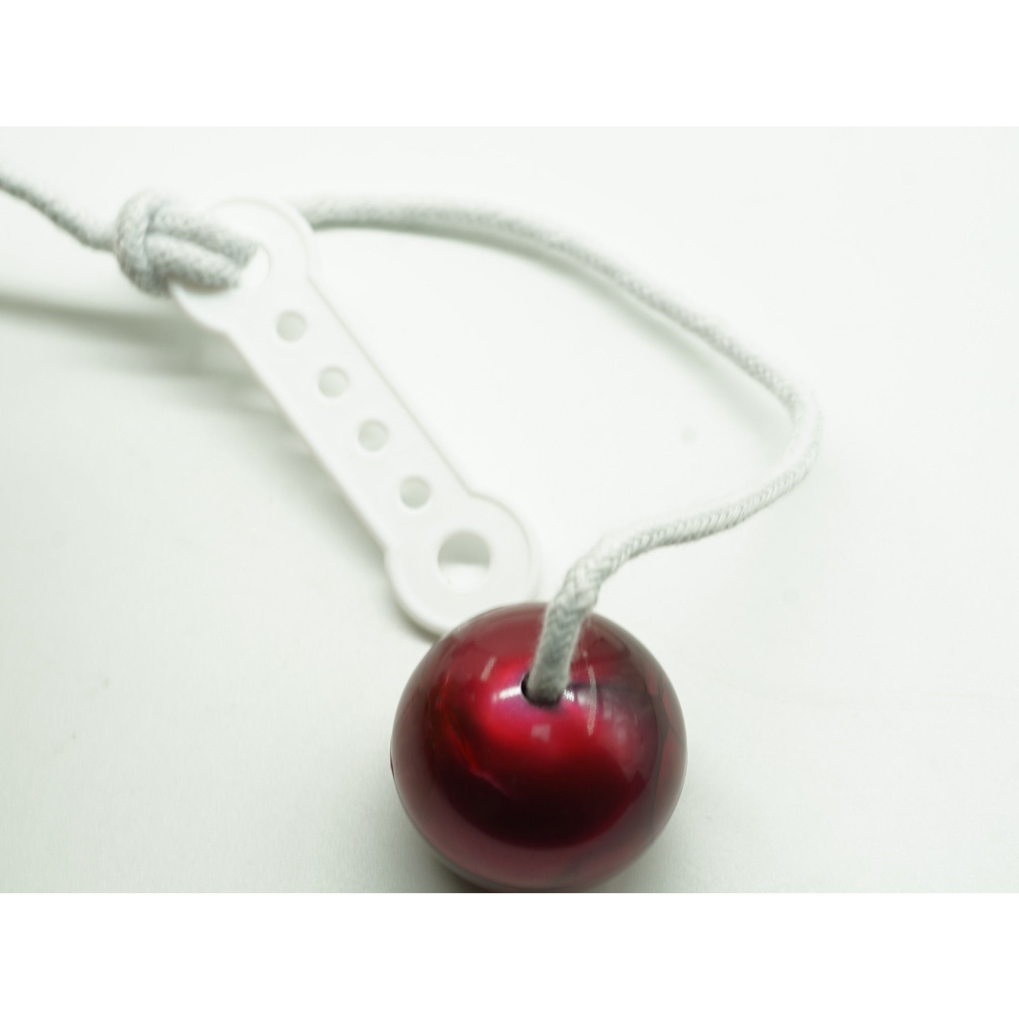 Jucarie interactiva cu bile, Flippy, Clackers ball, antistres, Visiniu, 40 mm-2