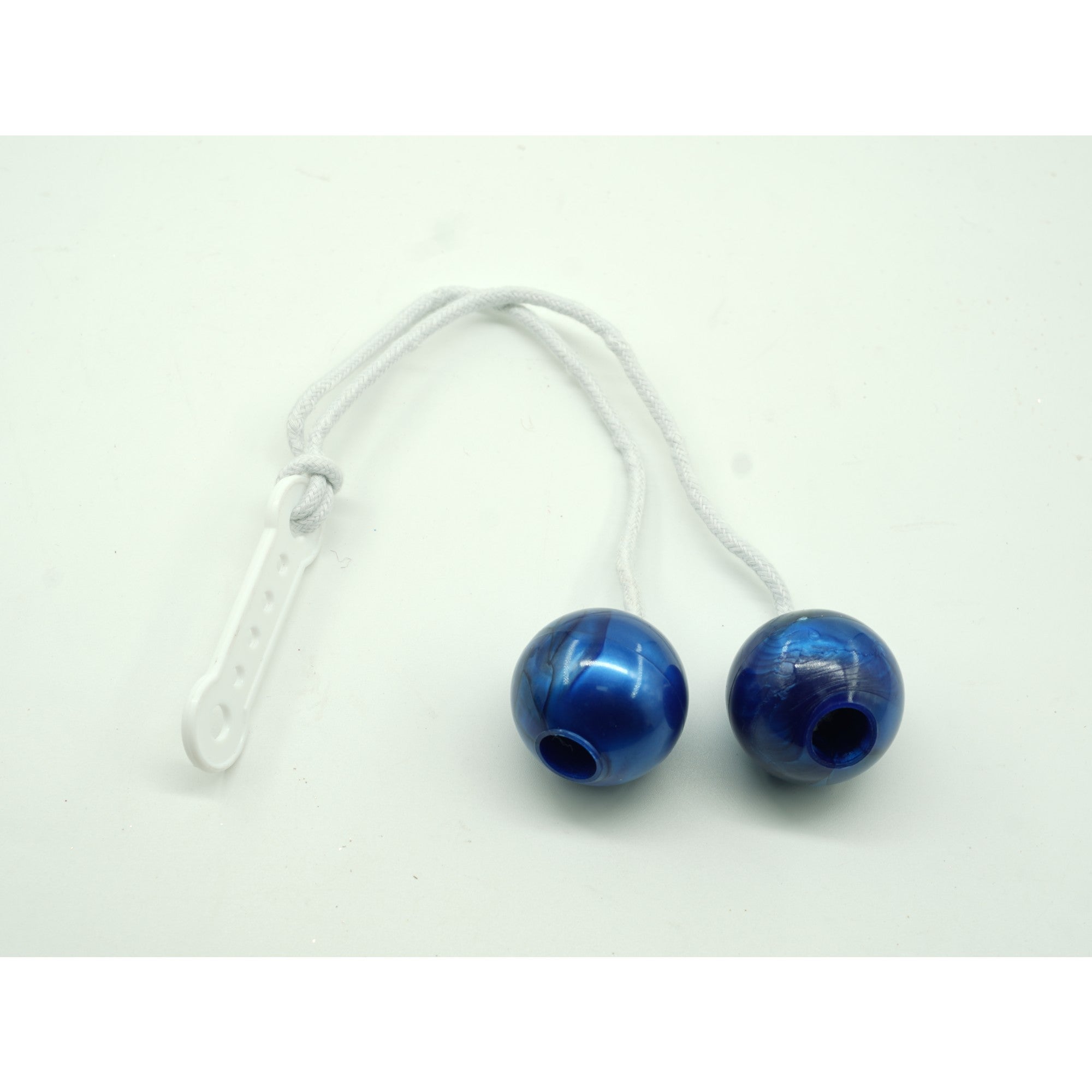 Jucarie interactiva cu bile, Flippy, Clackers ball, antistres, Albastru, 40 mm-2
