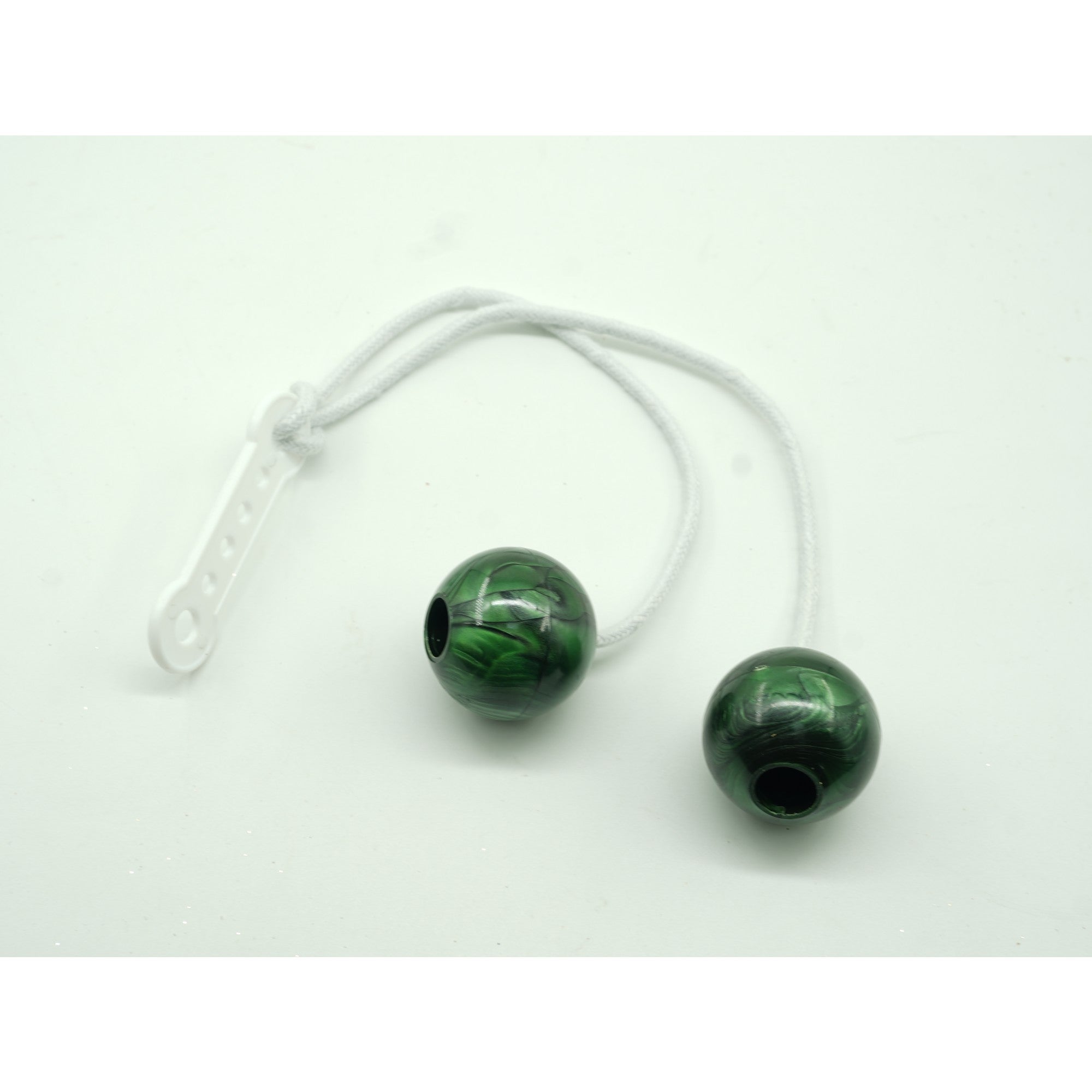 Jucarie interactiva cu bile, Flippy, Clackers ball, antistres, Verde, 40 mm-1