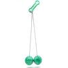 Jucarie interactiva cu bile, Flippy, Clackers ball, antistres, Verde, 40 mm-0