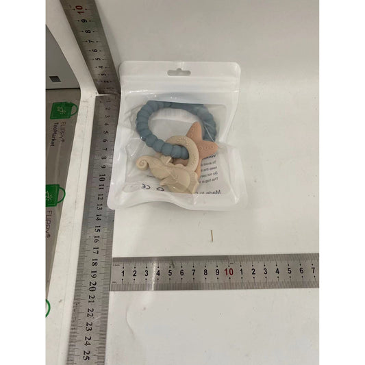 Jucarie dentitie bebelusi Flippy Model Bratara, Tematica Calut de Mare, Albastru-1
