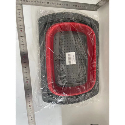 Cos de Scurgere Retractabil pentru Chiuveta, Flippy, cu Filtru, pentru Fructe si Legume, de Uz Casnic, 39x12 cm, Design Extensibil pana la 61 cm, cu Manere de Prindere, Rosu-1