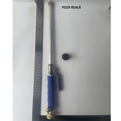 Set Accesoriu cu Presiune Reglabila, Flippy, pentru Furtun, cu Duze si Conector, Pulverizator de Apa, Tija de Stropit, 46.5 cm Lungime, Albastru-10