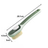 Perie Multifunctionala cu Recipient Lichid, Flippy, Maner Lung, 20.1x 4.3 x 5 cm, Verde-0