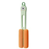 Perie de Curatat Pahare, Cani, Sticle, Flippy, cu Maner Lung si Burete, Accesorii pentru Spalarea Paielor si Capacelor, usor de Agatat, 27.5x11.4x6cm, Verde-0