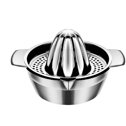 Storcator de Citrice Manual, Flippy, Rezistent, Usor de Folosit si Depozitat, Durabil, Calitativ, 16x7x13 cm, Inox, Argintiu-0