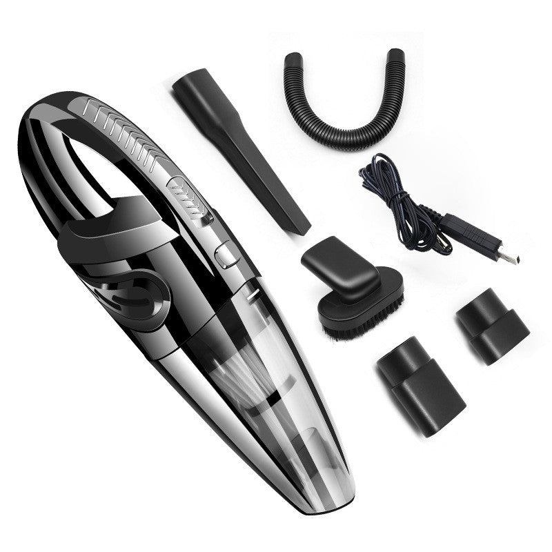 Aspirator de Mana Portabil Turbo, Flippy, pentru Uz Caznic sau Auto, Functie de Aspirare Umeda si Uscata, Incarcare USB, 32.000 rot/min, Putere 120W, Aspirare cu Vid de 4 Bar, 5 Accesorii pentru Spatii Inguste, Negru-7