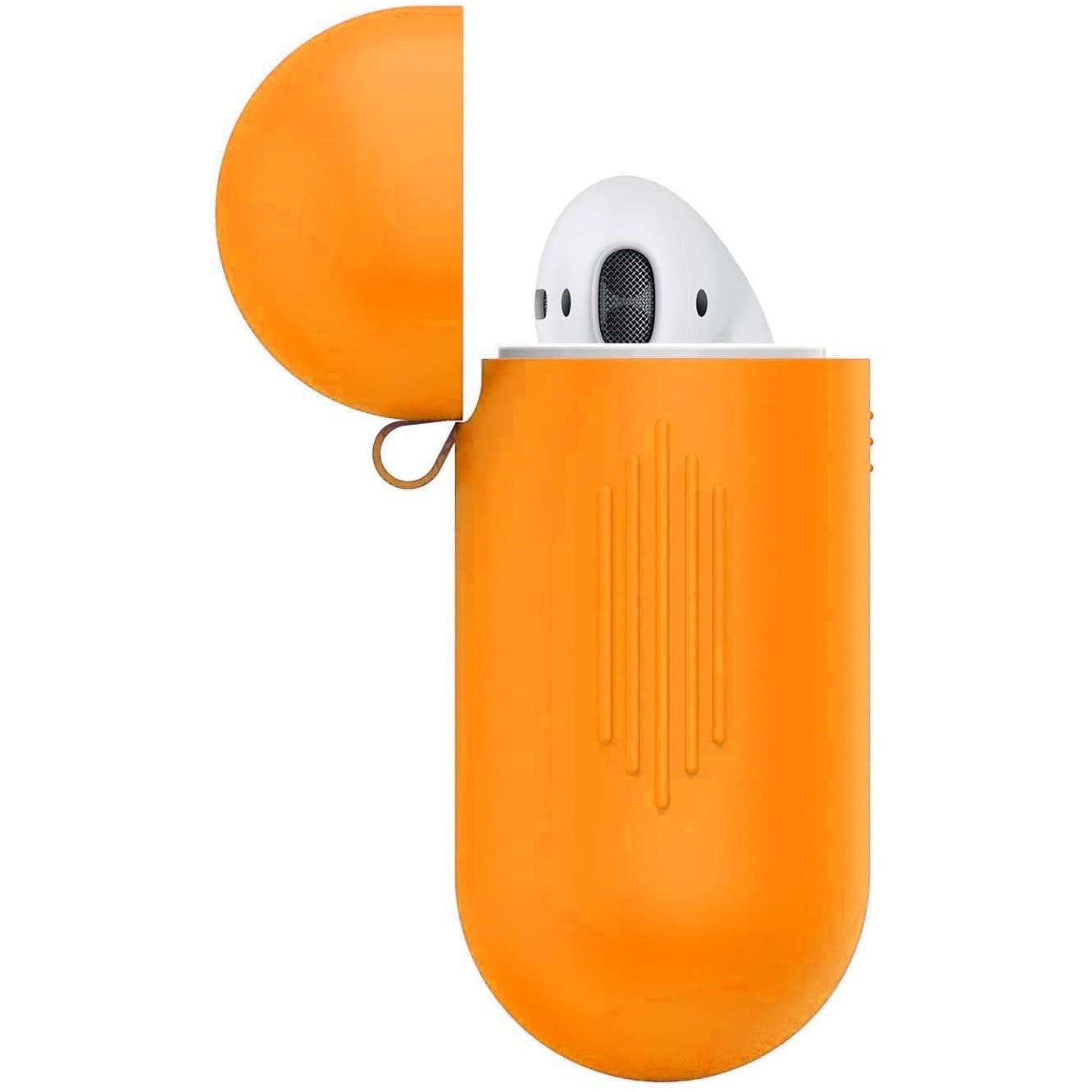 Husa AirPods cu Inel Prindere Portocaliu-2