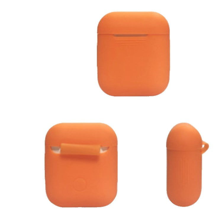 Husa AirPods cu Inel Prindere Portocaliu-4