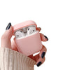 Husa AirPods cu Inel Prindere Roz-0