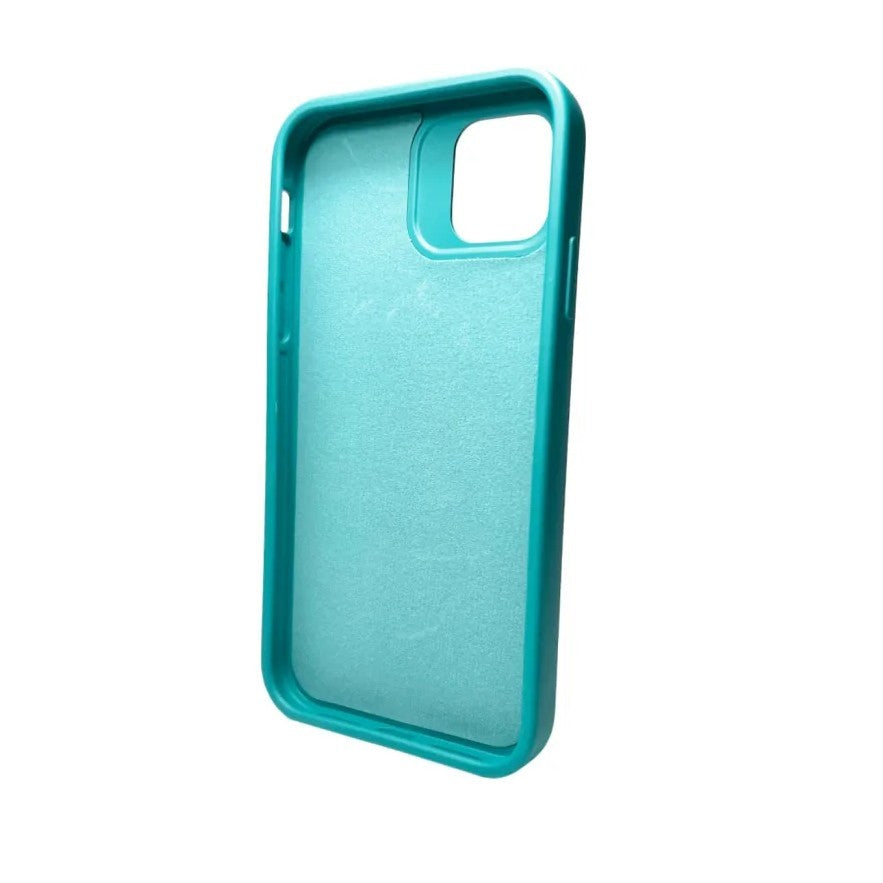 Husa Apple iPhone 13, Flippy, din Silicon Lichid, Interior din Microfibra, Lentile Fosforescente de Protectie Camera, Anti Amprenta, Rezistenta la Socuri, Bleu-4