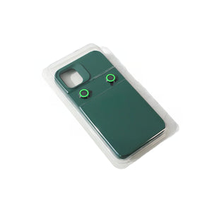 Husa Apple iPhone 13, Flippy, din Silicon Lichid, Interior din Microfibra, Lentile Fosforescente de Protectie Camera, Anti Amprenta, Rezistenta la Socuri, Verde-0