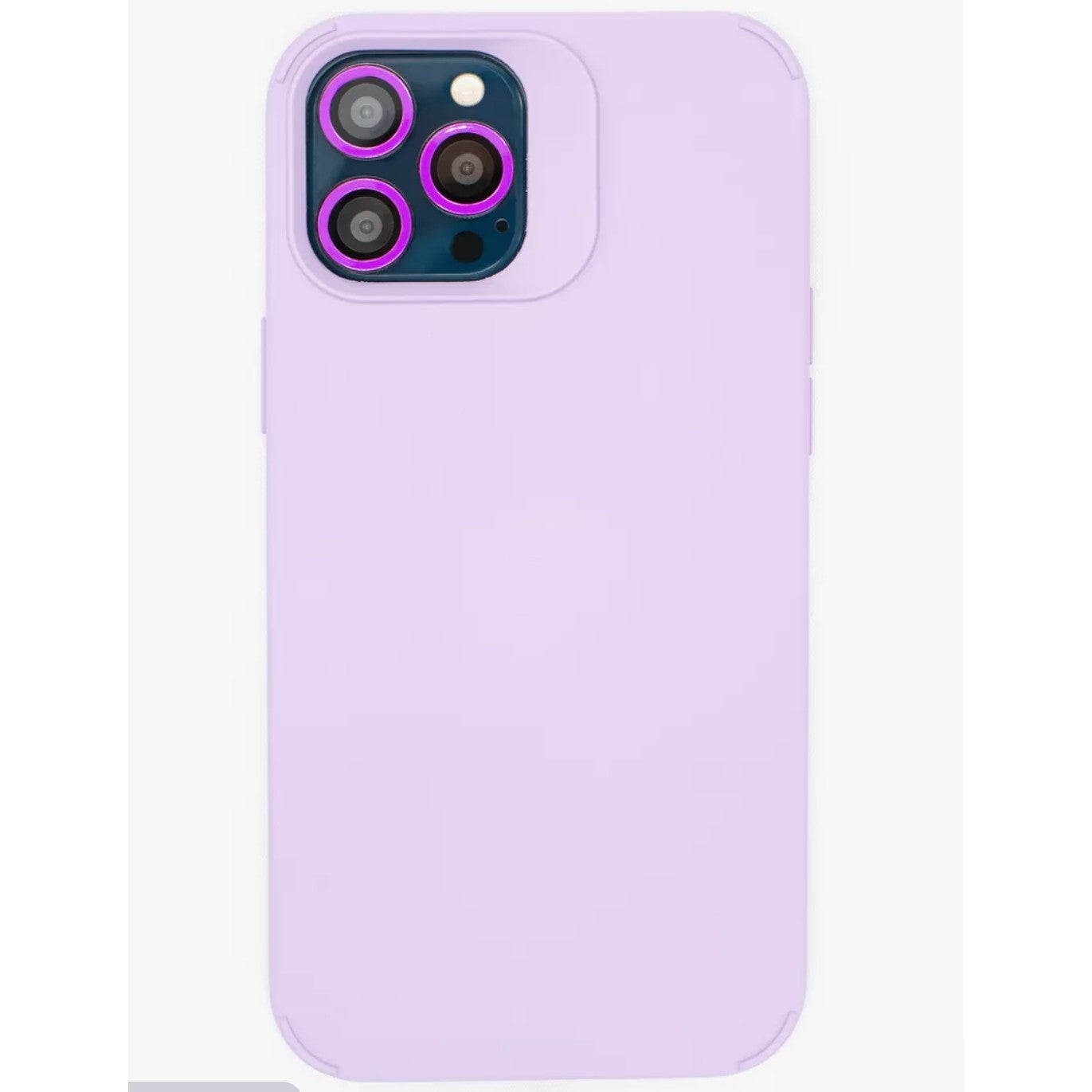 Husa Apple iPhone 13 Pro, Flippy, din Silicon Lichid, Interior din Microfibra, Lentile Fosforescente de Protectie Camera, Anti Amprenta, Rezistenta la Socuri, Mov-4