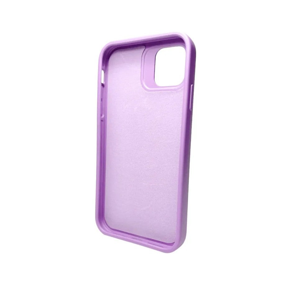 Husa Apple iPhone 13 Pro, Flippy, din Silicon Lichid, Interior din Microfibra, Lentile Fosforescente de Protectie Camera, Anti Amprenta, Rezistenta la Socuri, Mov-6