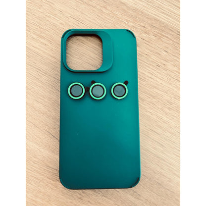 Husa Apple iPhone 13 Pro, Flippy, din Silicon Lichid, Interior din Microfibra, Lentile Fosforescente de Protectie Camera, Anti Amprenta, Rezistenta la Socuri, Verde-8