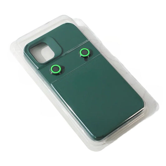 Husa Apple iPhone 14 Pro, Flippy, din Silicon Lichid, Interior din Microfibra, Lentile Fosforescente de Protectie Camera, Anti Amprenta, Rezistenta la Socuri, Verde-0