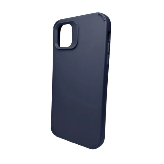 Husa Apple iPhone 14 Pro Max, Flippy, din Silicon Lichid, Interior din Microfibra, Lentile Fosforescente de Protectie Camera, Anti Amprenta, Rezistenta la Socuri, Albastru Marin-0
