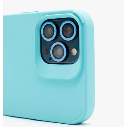 Husa Apple iPhone 15 Pro, Flippy, din Silicon Lichid, Interior din Microfibra, Lentile Fosforescente de Protectie Camera, Anti Amprenta, Rezistenta la Socuri, Bleu-2