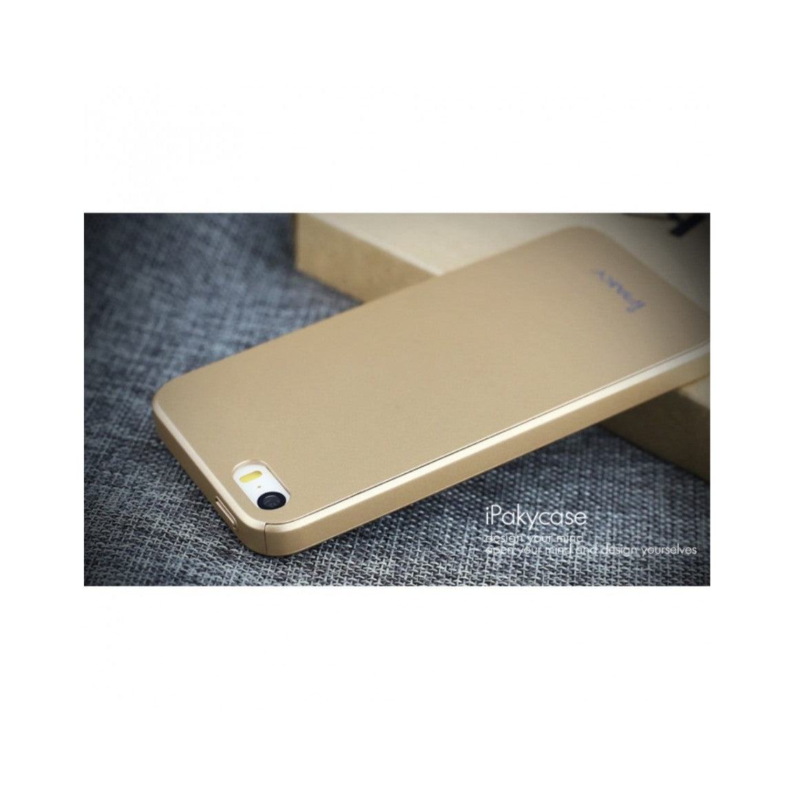Husa Apple iPhone 5/5S/SE IPAKY Full Cover 360 Auriu cu Folie Cadou-6