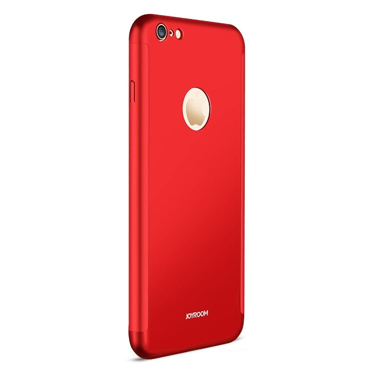 Husa Apple iPhone 6/6S 6 Joyroom (Fata + Spate) Rosu + Folie de protectie-2
