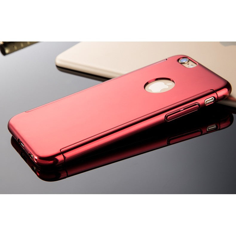 Husa Apple iPhone 6/6S 6 Joyroom (Fata + Spate) Rosu + Folie de protectie-7