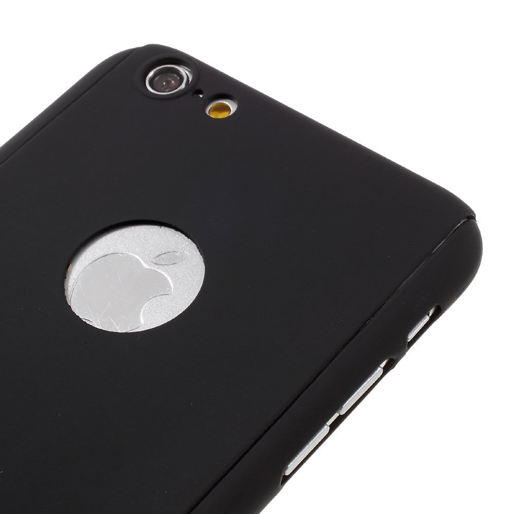 Husa Apple iPhone 6/6S Full Cover 360 Negru + Folie de protectie-4