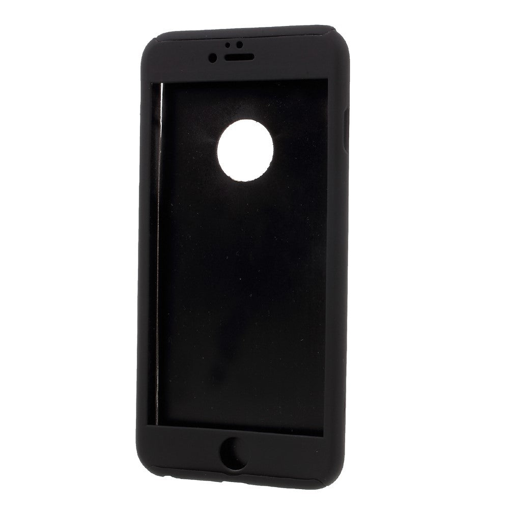 Husa Apple iPhone 6/6S Full Cover 360 Negru + Folie de protectie-6