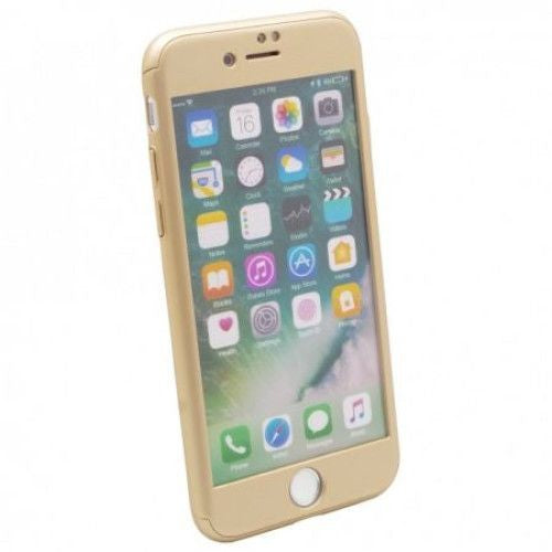 Husa Apple iPhone 6/6S IPAKY Full Cover 360 Auriu + Folie Cadou-2