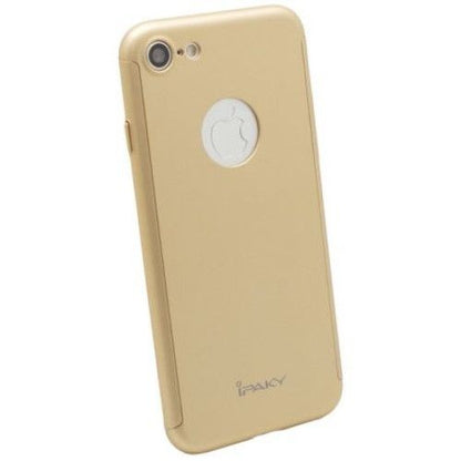 Husa Apple iPhone 6/6S IPAKY Full Cover 360 Auriu + Folie Cadou-3