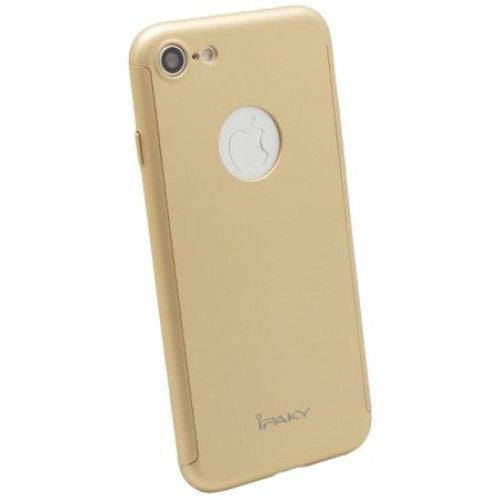 Husa Apple iPhone 6/6S IPAKY Full Cover 360 Auriu + Folie Cadou-3