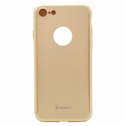 Husa Apple iPhone 6/6S IPAKY Full Cover 360 Auriu + Folie Cadou-5