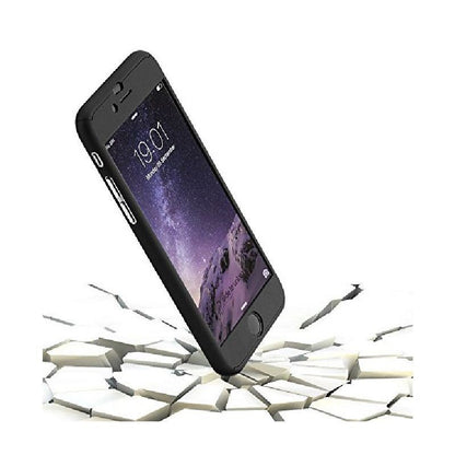 Husa Apple iPhone 6/6S IPAKY Full Cover 360 Negru + Folie Cadou-3