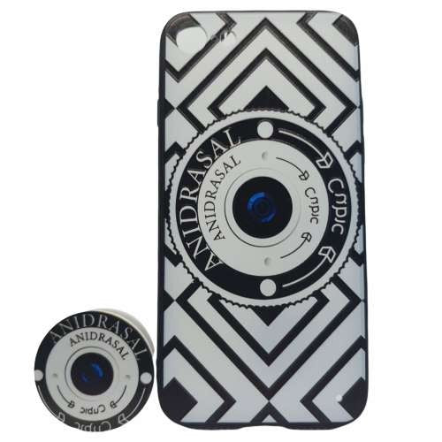 Husa Apple iPhone 6/6S Multicolor Model Camera Foto + Suport inclus-1